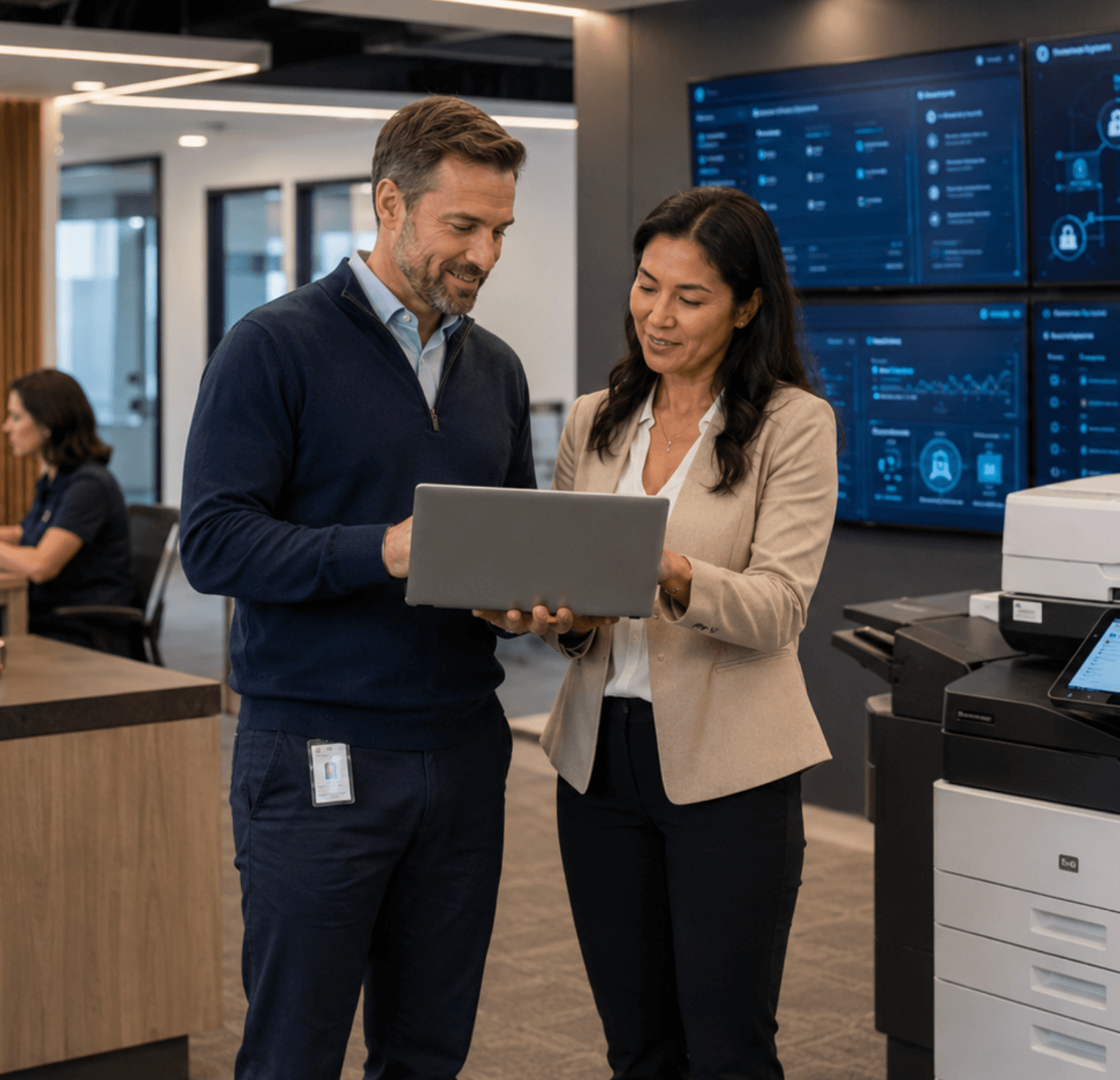 Print and IT are the same security problem from two angles — a networked MFP is an endpoint, and a stored document is data at rest. DEX IT secures both, which a print-only dealer or an IT-only MSP can't do alone. Built on enterprise-grade partners and a Certified Microsoft Partnership.