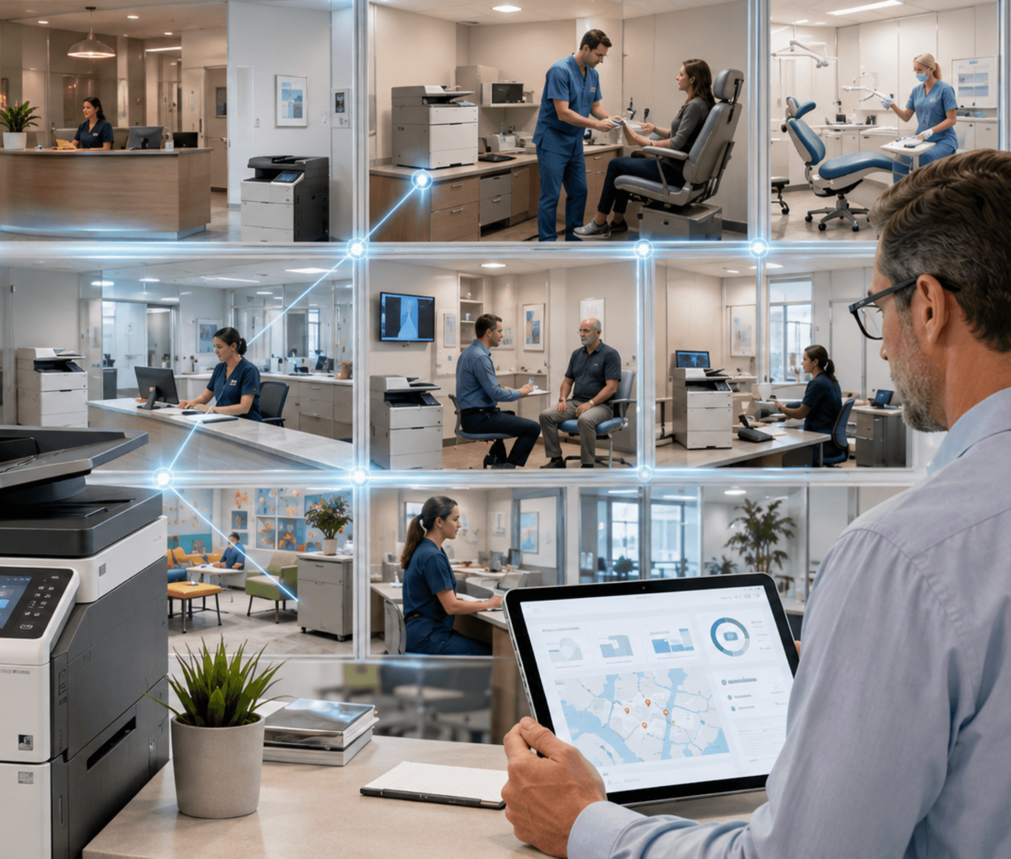 See how DEX standardizes fleets, billing, and service across distributed care networks. One fleet, one invoice, one accountable partner from the first clinic to the five-hundredth.