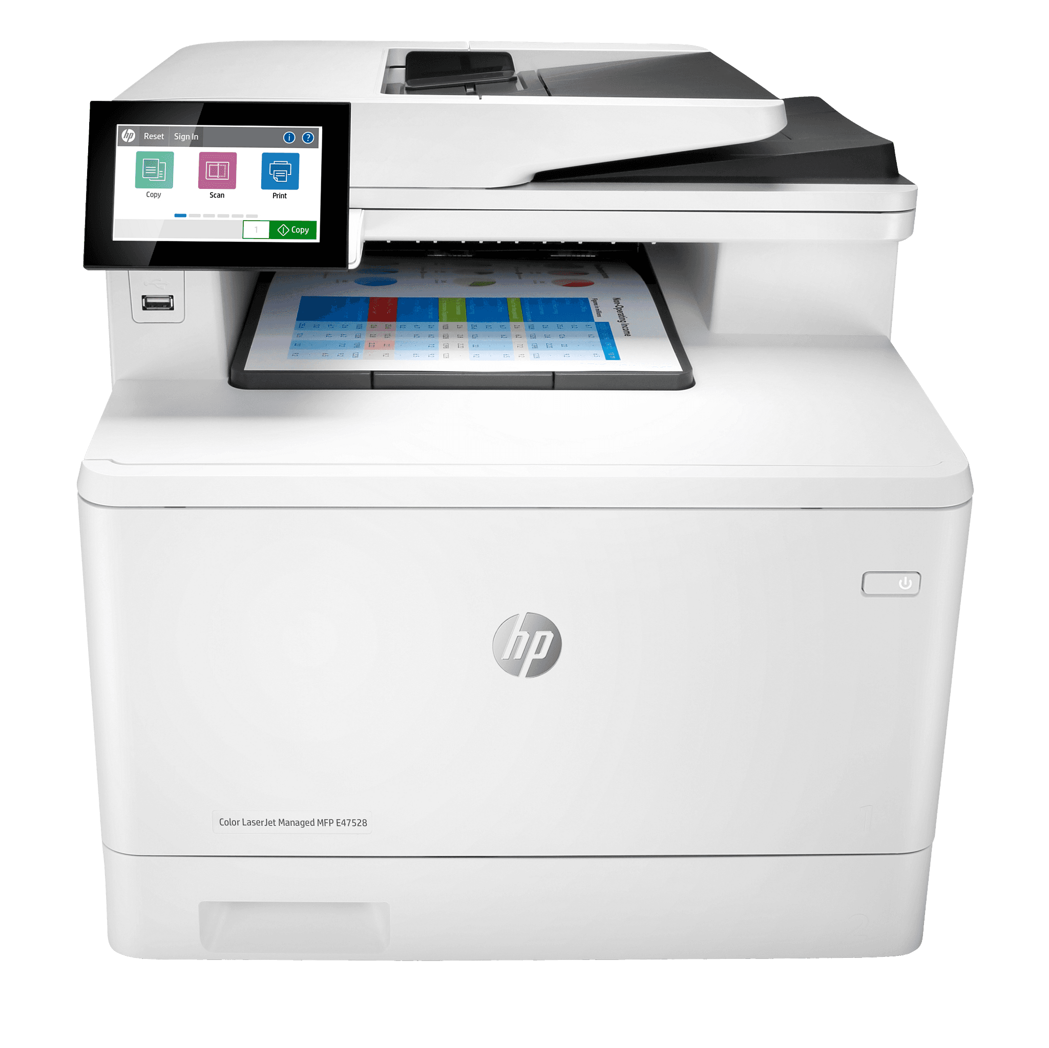 HP Color LaserJet Managed MFP E47528f