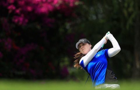 Brittany Altomare Tees Off