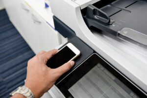 Using smart phone with printer to printing document