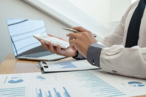 business leader woman analyzing the charts and graphs for planning management new project.