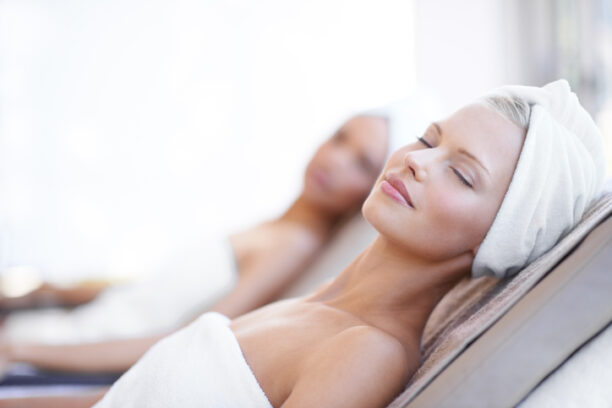 There's nothing better than a day at the spa A beautiful young woman relaxing at the beauty spa