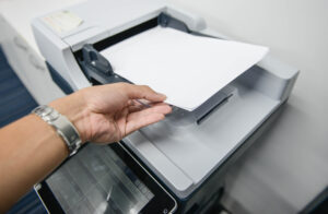 Using the printer to scan multiple pages of a document