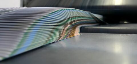 Folded booklets from copier