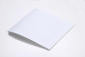 Blank folded booklet